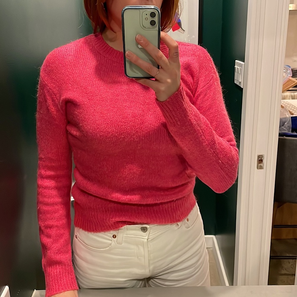 SAMSOE WOOL PINK SWEATER